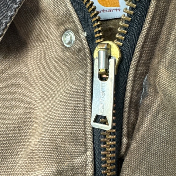 VTG 2007 Carhartt C10 Barn Coat Ranch Workwear Blanket Lined Jacket Chocolate - Picture 7 of 11